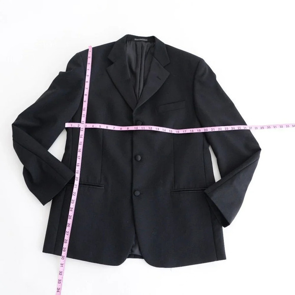 Alfred Sung Black Tuxedo Matching Set Adjustable waist on  the pants Size 42R - Picture 2 of 16